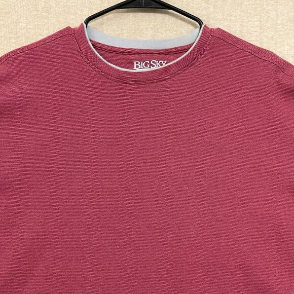 Big Sky Outfitters Shirt Men's Large Red Short Sleeves - Picture 2 of 12